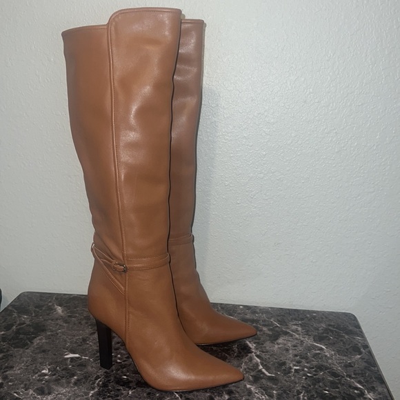 NWOT Reiss Caitlin Knee High Boot in Tan Size: 9 - Picture 3 of 13